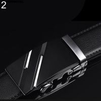 Sup Mens Fashion Faux Leather Automatic Buckle Waist Strap Belt Waistband Gift