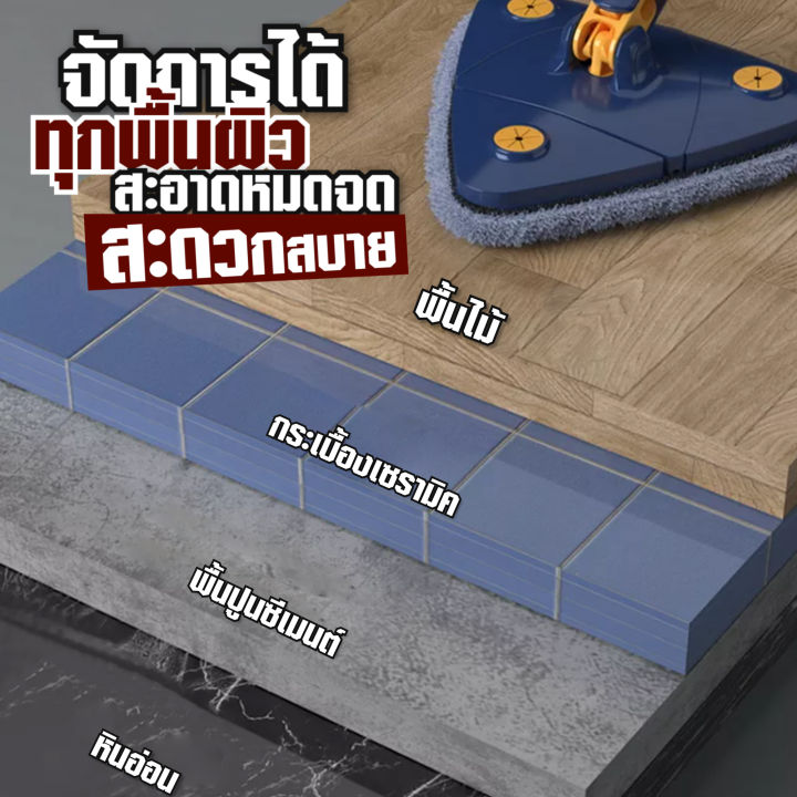 ไม้ถูพื้น-3in1-ไม้ม็อบดันฝุ่น-ไม้ปัดฝุ่น-สามเหลี่ยม-ยาวสุด-1-3-เมตร-ไม้เช็ดกระจก-ทำความสะอาด-เช็ดเพดาน-พื้นที่สูง