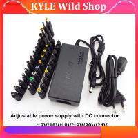 KYLE Wild Shop AC TO DC 12V 15v 16v 18v 19v 24V 20V Adjustable Universal Power supply Charger Adapter 96W DC converter For pc Laptops Eu US AU