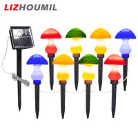 LIZHOUMIL ไฟเห็ดพลังงานแสงอาทิตย์ Led กลางแจ้ง,หลอดไฟประดับแบบสายภูมิทัศน์พลังงานแสงอาทิตย์สำหรับตกแต่งสวนสนามหญ้าลานสนามหญ้า