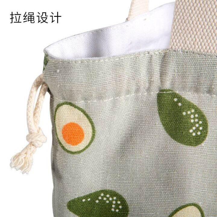 1pc-eco-avocado-pattern-drawstring-linen-bento-lunch-box-tote-bag-food-storage-package