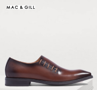 Mac&amp;Gill รองเท้าผู้ชายหนังแท้แบบทางการคลาสสิก Burnished Gradient Leather SHOES original 100%