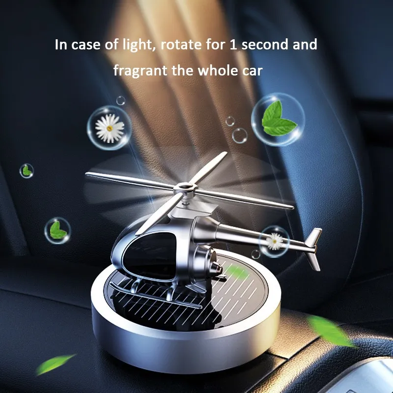 Solar Auto Solar Car Vent Air Freshener Airplane Dashboard