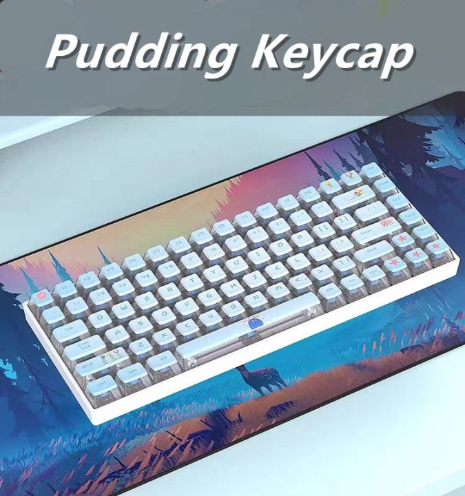 Jelly Double-layer Milk Pudding Keycap Pbt Five Side Sublimation Full 