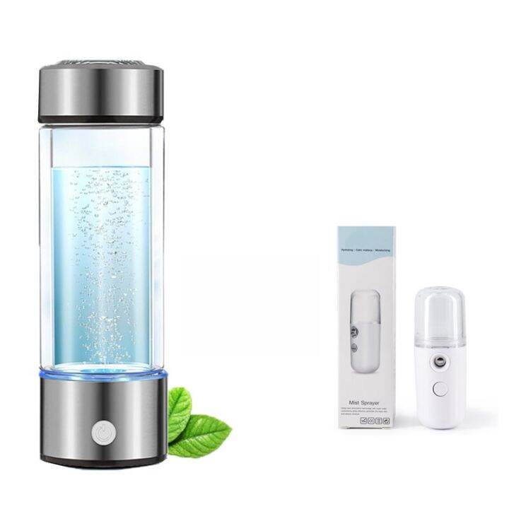 Yenvqee 420ml Portable Hydrogen Generator Water Filter Ionizer Pure H2 