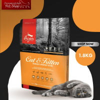 Orijen Cat &amp; Kitten ออริเจน รส ไก่+ไข่+ปลา 1.8 kg (กิโลกรัม)