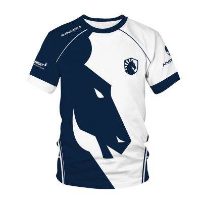 2023 Latest E-sports Professional Team Uniform Dota2 Short-sleeved Game Shirt Fan Fashion Supporter T-shirt Top