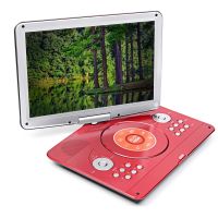 14Inches Portable DVD Player Rotatable Screen Multi Media DVD for Game TV Function Support MP3 MP4 VCD CD Player for Home and Car