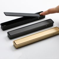 ♙▤ Black Invisible Embedded Furniture Handle Nordic Simple Wardrobe Shoe Cabinet Grooving Concealed Handle Sliding Door Gold Handle