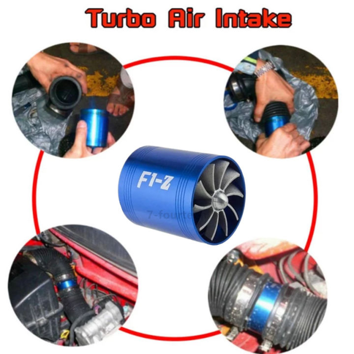 turbo-power-faster-พัดลม-2-ใบพัด-สำหรับใส่ท่อกรองอากาศ-เพิ่มอัตราเร่ง-เพิ่มสมรรถนะ-ประหยัดน้ำมัน-ทำให้รถวิ่งเร็วขึ้น-ติดตั้งง่าย