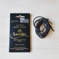 SAPHIR MDO LACE ROND 75CM DARK BROWN เชือกรองเท้าเคลือบแว็กซ์ สีน้ำตาลเข้ม