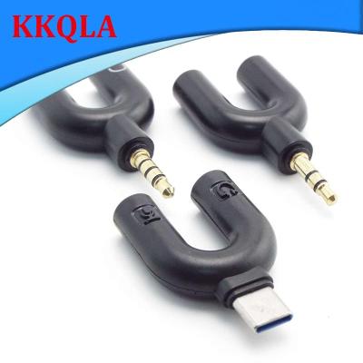 QKKQLA 3.5Mm Male Jack Type C To Headphone Microphone Converter Audio Adapter Headset Mic 2 Way Splitter