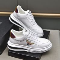 รองเท้าผ้าใบผู้ชาย Armani New Men S White Shoes High Quality Men S Casual Shoes 2022 New Men S Commuting Shoes