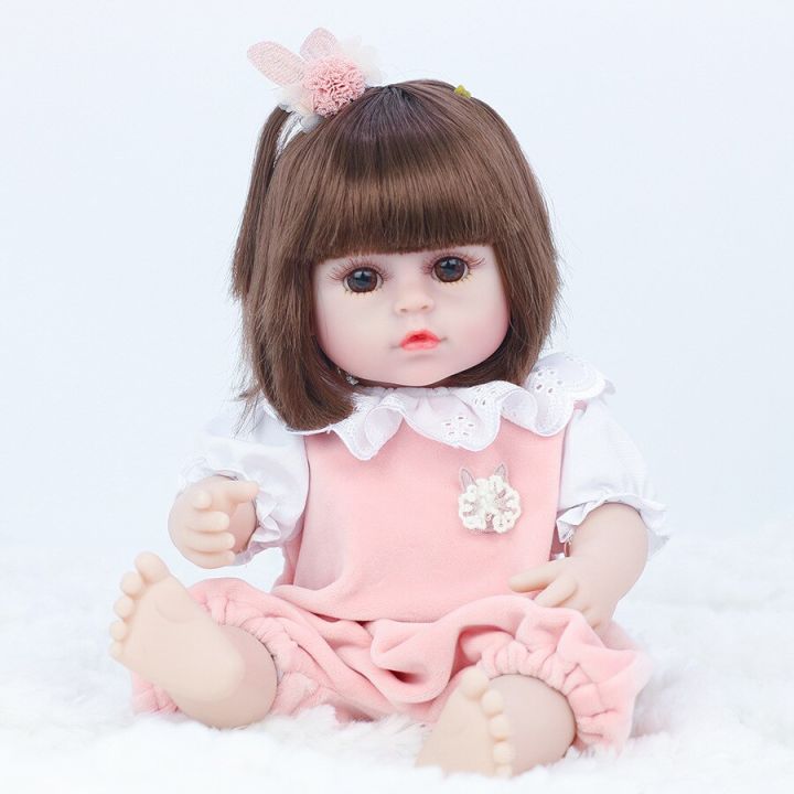 ตุ๊กตาเด็กเลียนแบบตุ๊กตาไวนิล38ซม-สร้างขึ้นใหม่โดยการรับรู้ของมนุษย์เกมตุ๊กตาของเล่นเพื่อการศึกษาการเกิดใหม่จำลองสำหรับเด็กผู้หญิงนิ้ว