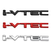 Artudatech สติ๊กเกอร์3D ติดรถยนต์ด้านหลังลำต้น I-VTEC โลหะเทอร์โบตราสัญลักษณ์การพิทักษ์อุปกรณ์เสริมรถยนต์สีเงิน