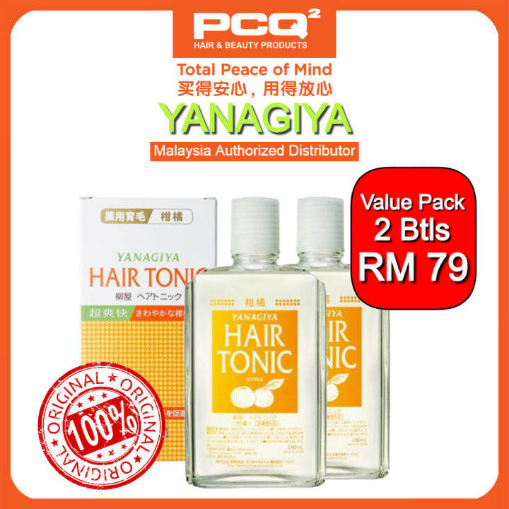 2 Bottles / 1 Bottle) YANAGIYA HAIR GROWTH TONIC (CITRUS) 240ML [Malaysia  Authorized Distributor] | Lazada