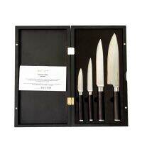 PRIM มีดเชฟดามัสกัส อย่างดี ของแท้ 4 ชิ้น Damascus Knife set of 4pcs in wooden box