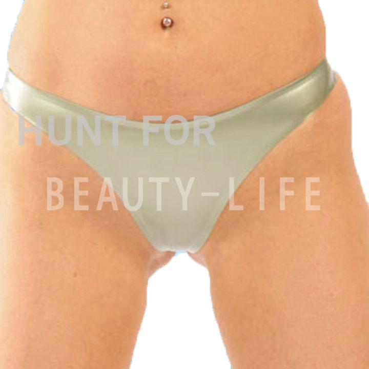 2021Latex Underwear T-strings Briefs Pants Underpants Fetish Sexy female version 100 Natural latex New Coming flesh color