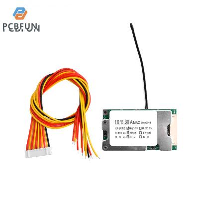 pcbfun 10S 30A 36V เซลล์ Li-Ion 18650แผงระบบจัดการแบตเตอรีแผ่นปริ้นท์ป้องกันแบตเตอรี่พร้อมแผ่นป้องกันแบตเตอรี่รักษาสมดุล