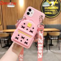 Luxury Bag Casing Vivo Y20 Y20i Y20S Y12S Y11S Y50 Y30 Y52S Y31S Y11 Y12 Y13 Y15 Y17 Y19 Y91 Y95 Soft Wallet Phone Case With Lanyard