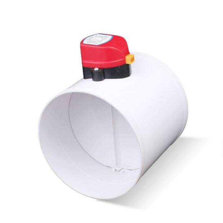 Motorized Damper ABS Electric Damper PVC Pipe Air Volume Control Valve