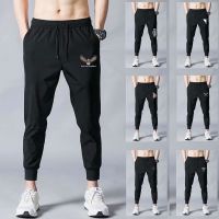 NSMKW MALL 【M-5XL】Casual trousers Men Loose Straight Pants Elastic Waist