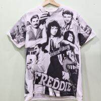 เสื้อFreddie ลายโอเวอร์ปริ้น สไตล์วินเทจ สกรีนทั้งตัว ผ้านอก เสื้อOVP เสื้อโอเวอร์ไซส์ เสื้อวงดนตรีต่างประเทศ เสื้อวงร๊อค