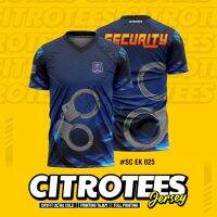 แฟชั่นใหม่ Kaos เจอร์ซีย์ความปลอดภัย Terbaru Kaos ความปลอดภัย / Satpam Dryfit CITROTES เต็มพิมพ์ 025-028 2023