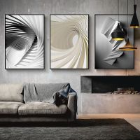 2023✽ Black and White Gray Abstract Canvas Art Paintings Simple Nordic Art Poster and Prints Wall Art Study Bedroom Home Decor Picture