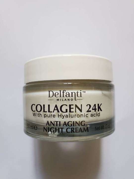 Delfanti Collagen 24K with Hyaluronic Acid Anti Aging Night Cream 50ml
