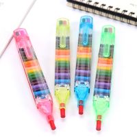 20 Colors Crayons Creative Kawaii Crayons Colored Graffiti Pen Stationery Gifts For Kids Painting Wax Crayon DIY Color Pencils