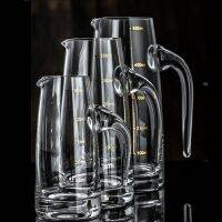 Simple crystal glass split jug liquor belt wine wine divider hotel with scale hotel hip flask glass