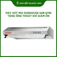 Máy hút mùi Sunhouse SHB 6118I - Vỏ inox chống rỉ, hút mùi, khử mùi, kiểu dáng hiện đại, thuận tiện cho người sử dụng - Bảo hành 2 năm