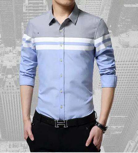 Hcm]Áo Sơ Mi Nam Dài Tay Phối Màu Thời Trang Hàn Quốc Cao Cấp | Lazada.Vn