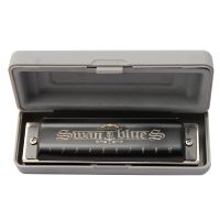 New swan black 10 hole blues harmonica Key of C tone free shipping