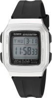 Casio F-201WAM-7AVCF Mens Classic Quartz Resin Strap, Black, 19 Casual Watch (Model: F-201WAM-7AVCF), Black/Silver