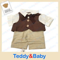 Teddy House : ชุดตุ๊กตา เสื้อกั๊ก+กางเกง Romance  ขนาด 12 นิ้ว