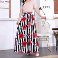 COD ┋✺ The Monolopy Shop28dfgs8dgs [Ready Stock] Fashion Women Floral Dot Print Long Skirt Female Maxi Skirt