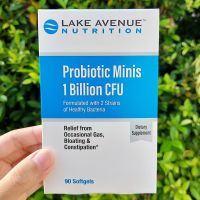 โปรไบโอติก  Probiotic Minis 2 Strains of Healthy Bacteria 1 Billion CFU 90 Mini Softgels (Lake Avenue Nutrition®)