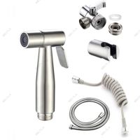 Hand Protable Toilet Bidet Sprayer Holder Stainless Steel Handheld Bidet Faucet Bathroom Shower Head Hose Self Cleaning WB15TH