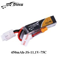 【Sell-Well】 BIDORA LIFESTYLE Ace Tattu Lipo 7.4V 7.6V 450MAh 1S 2S 3S 4S 75C 95C พร้อมปลั๊ก XT30ขนาดยาว RC สำหรับ120ขนาดโดรน FPV เฟรม