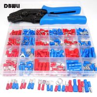 280/320PCS Spade Terminals Insulated Cable Connector Electrical Wire Assorted Crimp Butt Ring Fork Set Ring Lugs Rolled plier SN