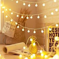 [Ricky Lighting] ไฟ LED Fairy Garland Balls String Lights Christmas Garland Led Light For New Year 39; S Garland ไฟตกแต่งคริสต์มาส