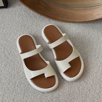 ❂☃✺ Sandals and slippers womens summer wear 2023 new flat casual seaside beach shoes slip-on sandals fairy style flip flops