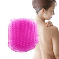 1PC Soft Silicone Body Bath Brush Massage Scrub Gloves Portable Body Massager Bath Body Brush Peeling Silicone Bath Scrubber