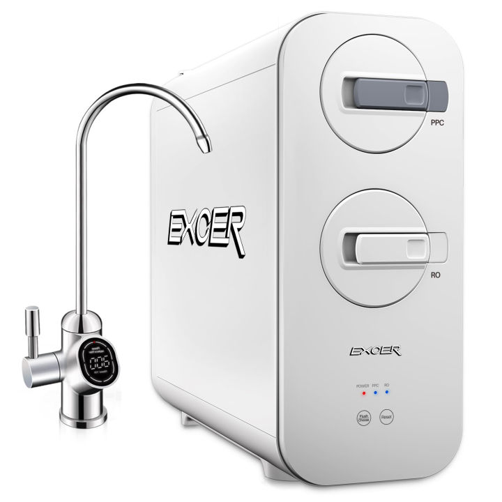 Excer Tankless Reverse Osmosis System Under Sink 600gpd Ro Water Filter System W Tds Display