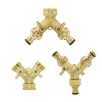 [NEW] Brass 3/4 quot; Garden Hose Splitter 2/4-way Tap Y-Type Watering Connector Garden Tap For Outdoor Faucet