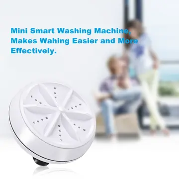 Mini Washing Machine Ultrasonic Turbine Washing Machine Portable Turbo Washer for Travel Business Trip or College Rooms