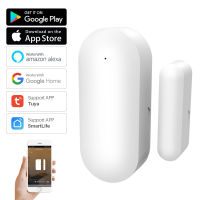 Tuya Smart WiFi Door Sensor เครื่องตรวจจับเปิดปิดประตูอัจฉริยะ Wifi Window Sensor Smartlife APP ทำงานร่วมกับ Home Alexa