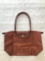 100% Authentic longchamp Women bags Le Pliage Original Dumpling bag 2605089504 M size  Longhandle Nylon Shoulder Bag folded Shopping Bag  Cognac-made in France